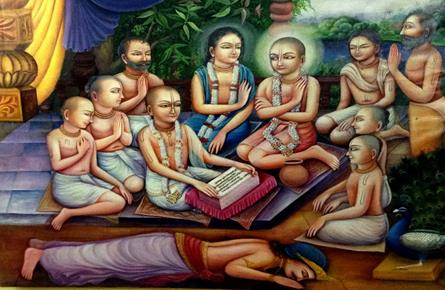 gadadhara-pandita-reciting-the-srimad-bhagavatam